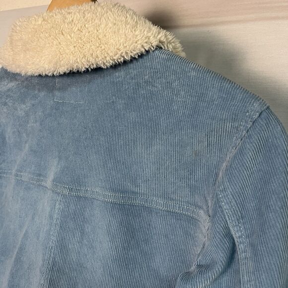 Roxy NWT Women's Dusk Blue ALMOST FAMOUS Corduroy Bomber Jacket, Size XS - Picture 10 of 10